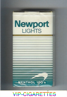 Newport Lights Menthol white and green 100s cigarettes soft box