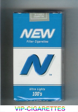 N New Ultra Lights 100s cigarettes soft box