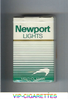 Newport Lights Menthol white and green cigarettes soft box