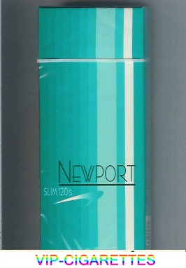 Newport Slim 120s cigarettes hard box