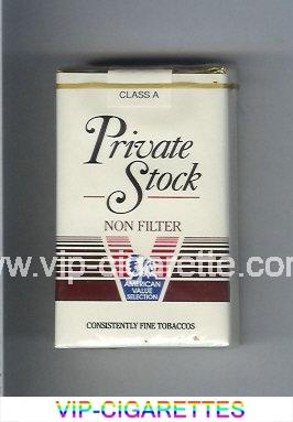 Private Stock Non Filter cigarettes soft box