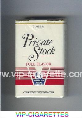 Private Stock Full Flavor cigarettes soft box