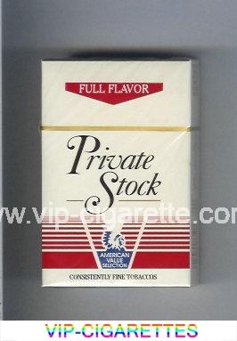 Private Stock Full Flavor cigarettes hard box