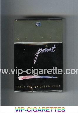 Point Golden Light cigarettes hard box