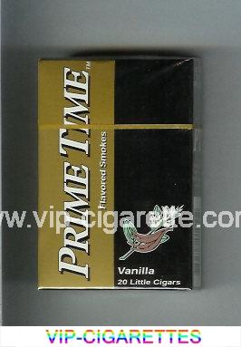 Prime Time Flavored Smokes Vanilla Little Cigars cigarettes hard box