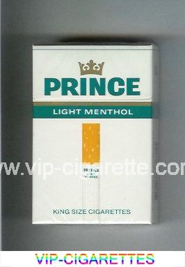 Prince Light Menthol cigarettes hard box