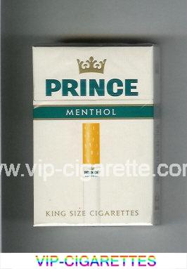 Prince Menthol cigarettes hard box