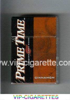 Prime Time Filtered Little Cigars Cinnamon cigarettes hard box