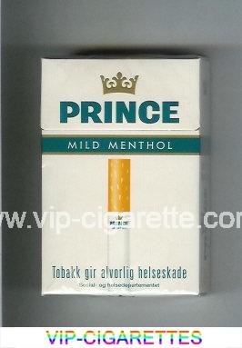 Prince Mild Menthol cigarettes hard box