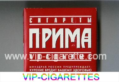 Prima Sigareti Ovalnie red cigarettes wide flat hard box