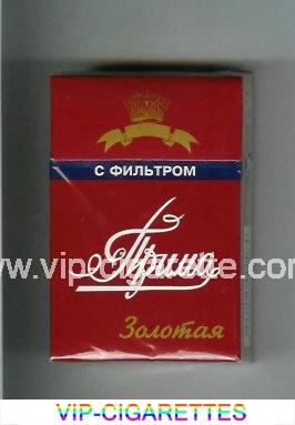 Prima Zolotaya red cigarettes hard box