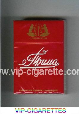 Prima OTF Garantiya Nashih Traditsij red cigarettes hard box