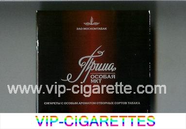 Prima MKT Osobaya black and red cigarettes wide flat hard box