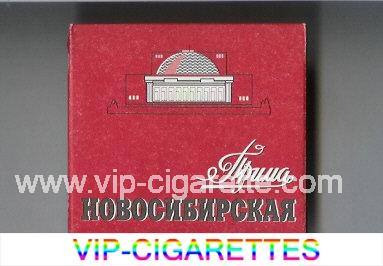 Prima Novosibirskaya red cigarettes wide flat hard box