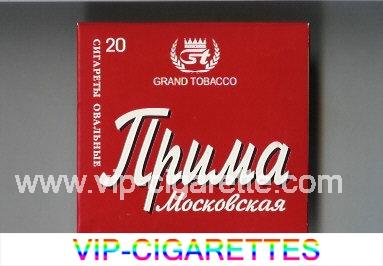 Prima Moskovskaya red cigarettes wide flat hard box