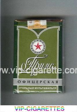 Prima Ofitserskaya green cigarettes soft box