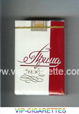 Prima Lyuks white and red cigarettes soft box