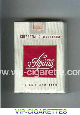 Prima Lyuks red and white cigarettes soft box