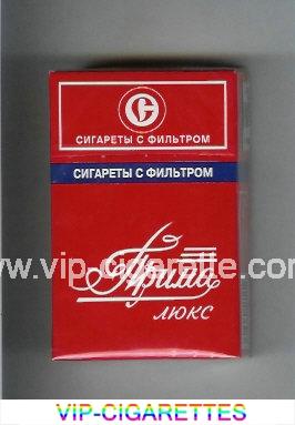 Prima Lyuks red cigarettes hard box