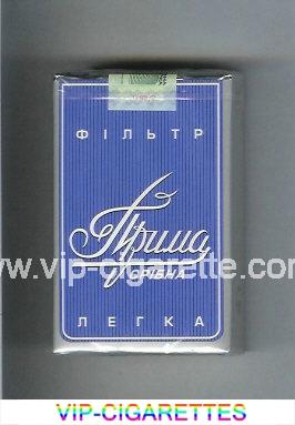 Prima Filtr Sribna Legka blue cigarettes soft box