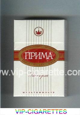 Prima Eksport white and red cigarettes hard box