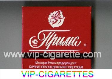 Prima red cigarettes wide flat hard box
