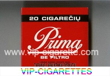 Prima Be Filtro red cigarettes wide flat hard box