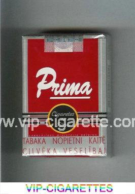 Prima Sigaretes ar Filtru red and silver cigarettes soft box