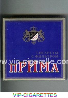 Prima Sigareti S Filtrom blue cigarettes wide flat hard box