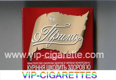 Prima Sigareti Bez Filtru red and beige cigarettes wide flat hard box