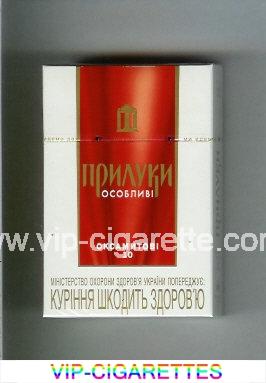 Priluki Osoblivi Oksamitovi 10 cigarettes hard box