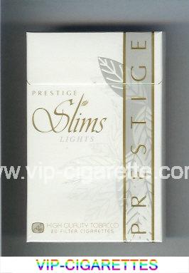 Prestige Slims Lights 100s cigarettes hard box