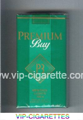 Premium Buy P3 Menthol Lights 100s cigarettes soft box