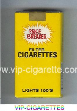 Price Breaker Cigarettes Lights 100s cigarettes soft box
