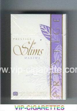 Prestige Slims Maxima 100s cigarettes hard box