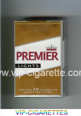 Premier Lights cigarettes soft box
