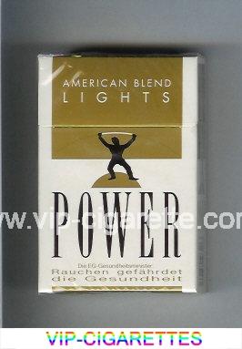 Power American Blend Lights cigarettes hard box