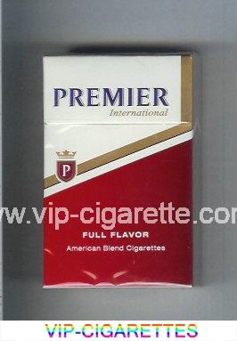 Premier International Full Flavor cigarettes hard box