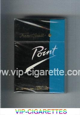 Point Menthol Light cigarettes hard box