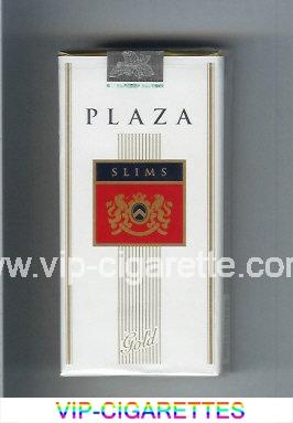 Plaza Slims Gold 100s cigarettes soft box
