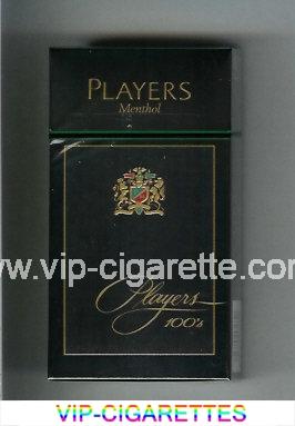 Players Menthol 100s cigarettes hard box