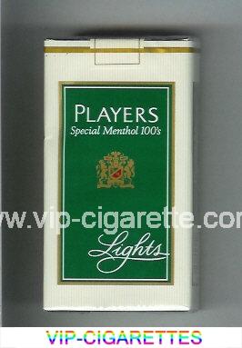 Players Special Menthol Lights 100s cigarettes soft box