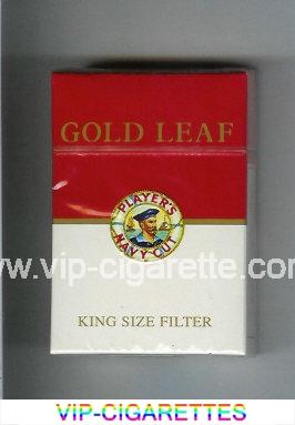 Player's Navy Cut Gold Leaf red and white cigarettes hard box