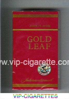 Player's Gold Leaf Quality John Player International 100s red cigarettes hard box