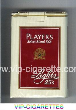 Players Select Blend Lights 100s 25 cigarettes soft box