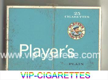 Player's Plain 25 cigarettes wide flat hard box