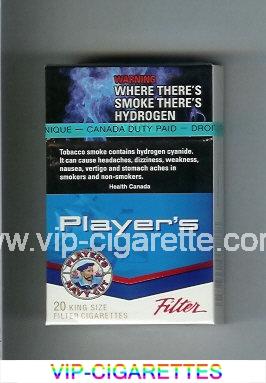 Player's Navy Cut cigarettes blue and white hard box