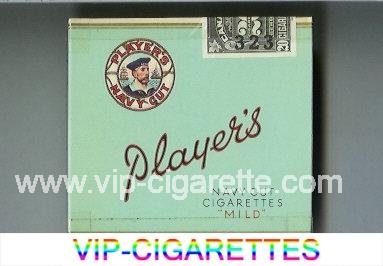 Player's Mild Navy Cut cigarettes blue wide flat hard box