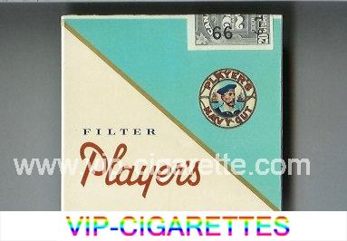 Player's Navy Cut Filter cigarettes wide flat hard box