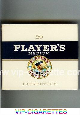Player's Medium Plain cigarettes hard box